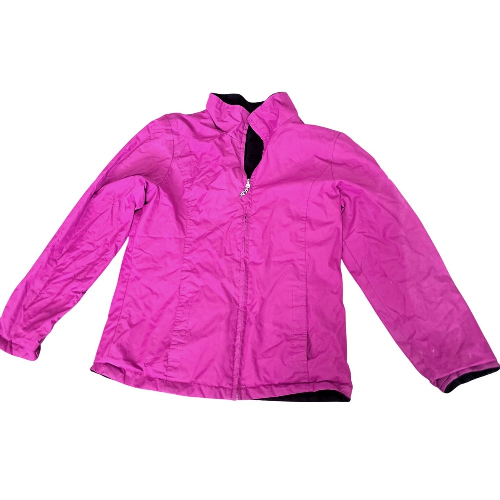 ZeroXposur Womens Magenta Pink Fleece Lined Full Zip Jacket Size Small S